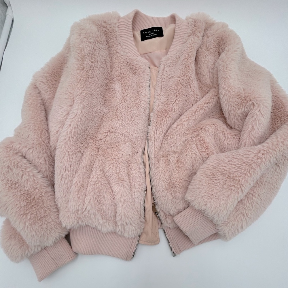 AGACI Soft faux fur jacket